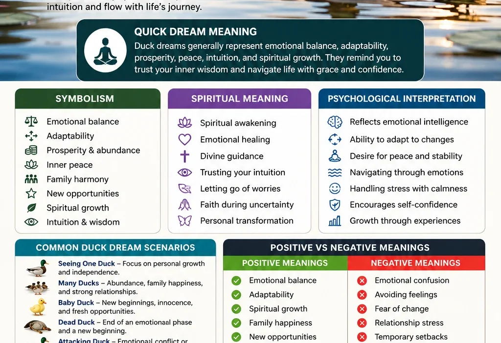 Duck Dream Spiritual Meaning